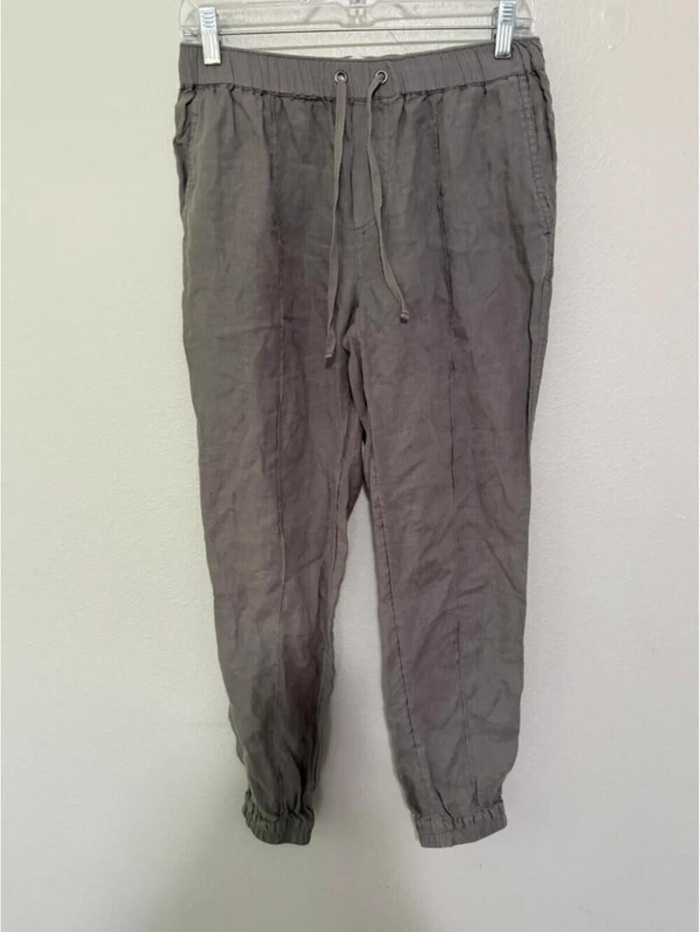 Cynthia Rowley 100% linen joggers size small  Tiny snag?